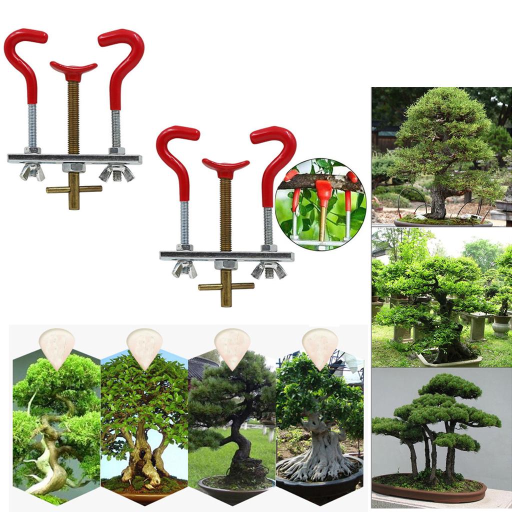 2 Piece Steel Garden Care Gardening Bonsai Tool Kit Tree Branch Trunk Bender