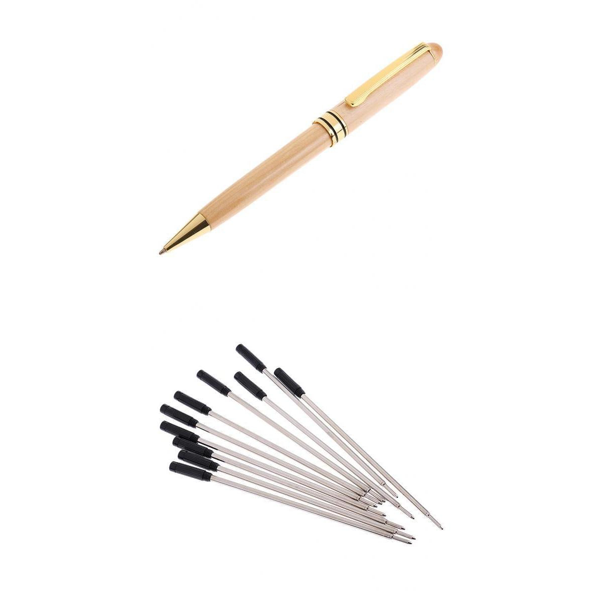 Bamboo Sign Pen Ballpoint Pen Biros Gift Souvenir & Ball-Point Pen Refills