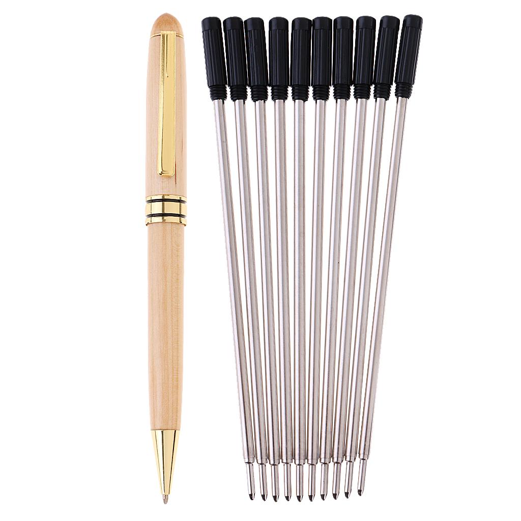 Bamboo Sign Pen Ballpoint Pen Biros Gift Souvenir & Ball-Point Pen Refills