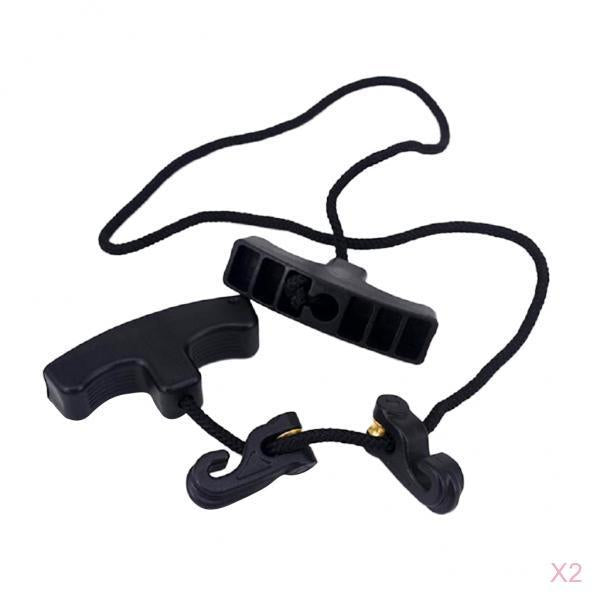 2pcs Plastic Double Handle Cocking Rope String Device Archery Accessories