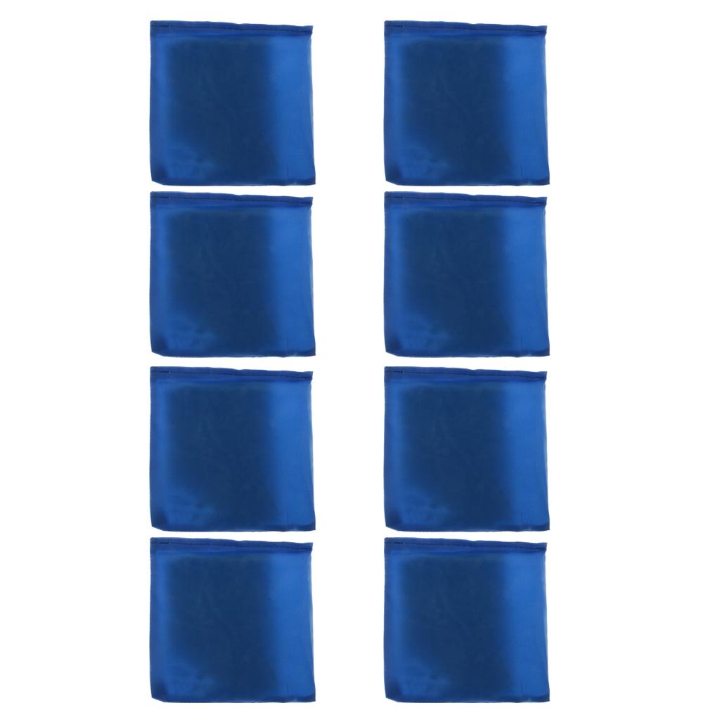 8 Pieces Double Layer Cornhole Bag - Bean Bag for Toss Corn Hole Game blue