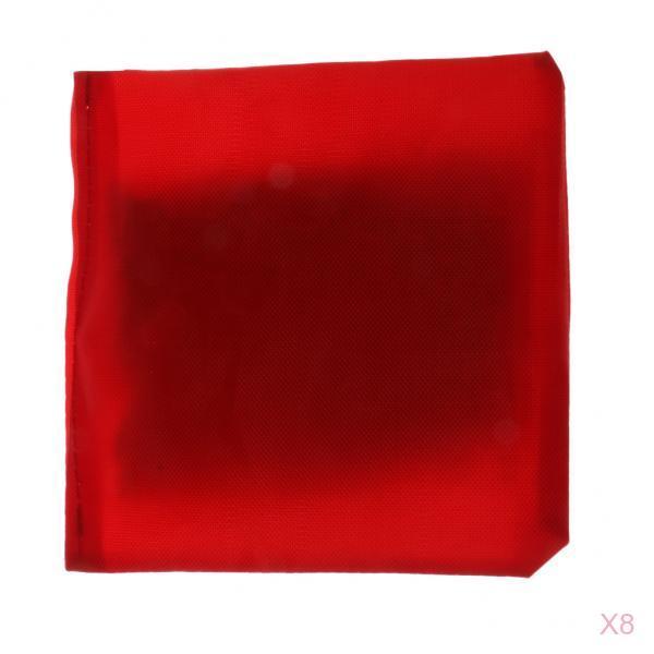 8 Pieces Double Layer Cornhole Bag - Bean Bag for Toss Corn Hole Game red