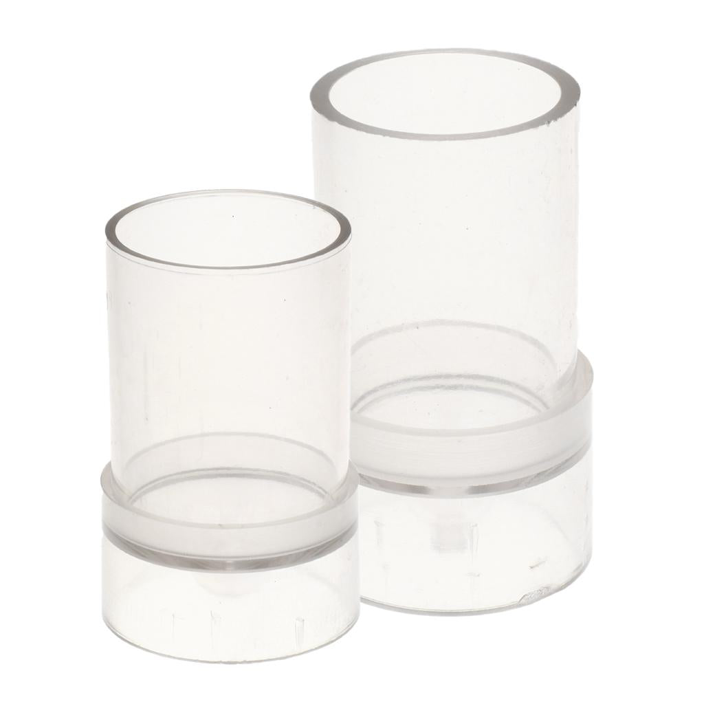 2 Pieces Plastic Clear Candle Molds Soap Mold Tool DIY Candles Making Craft