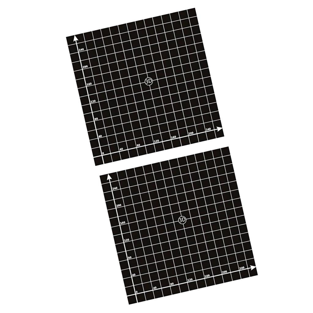 2pcs 300*300mm 3D Printing Build Surface Heat Bed Sticker with Coordinate