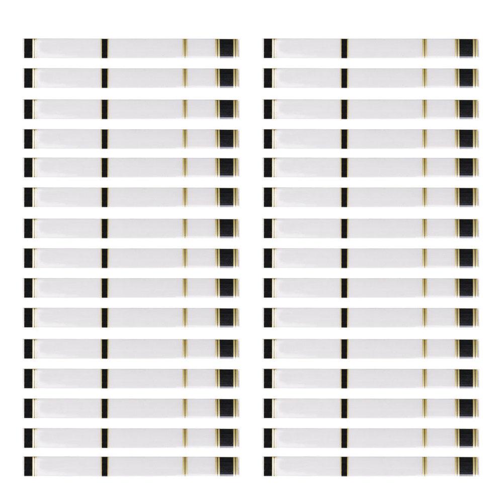 30 Pieces White SPVC Heat Shrinkable Dense Archery Arrow Wraps 19.5 x 2cm