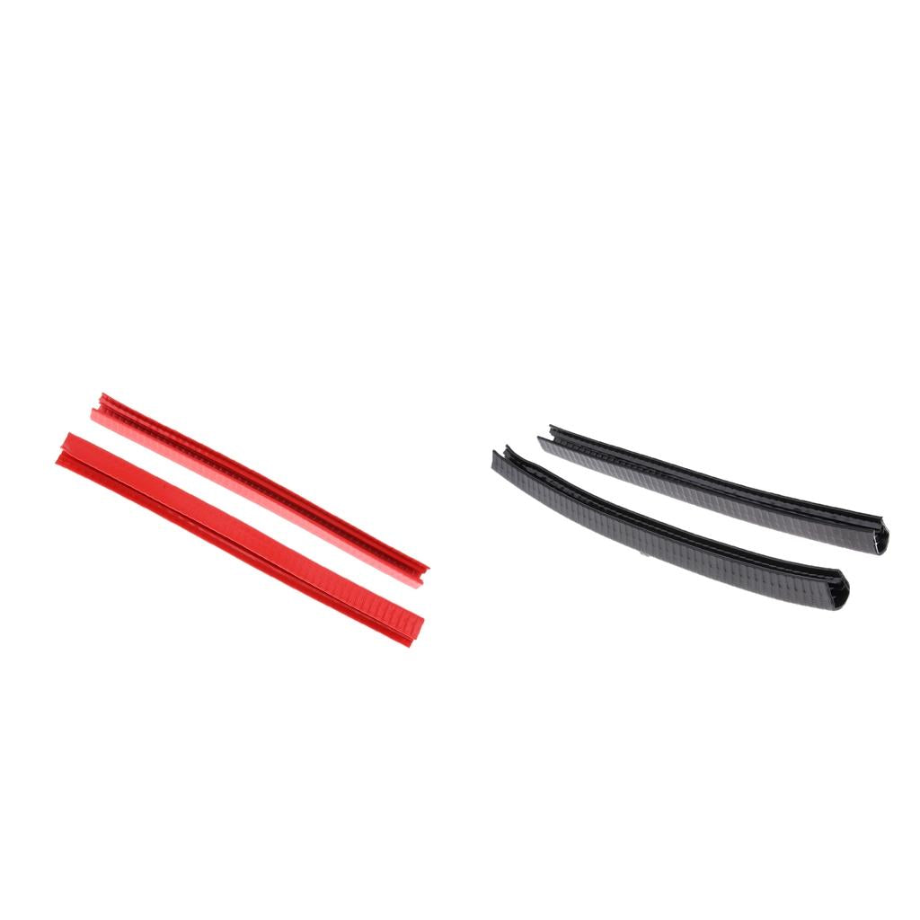 4pcs Rubber Longboard Skateboard Deck Protection Strip Nose Tail Guard Strap