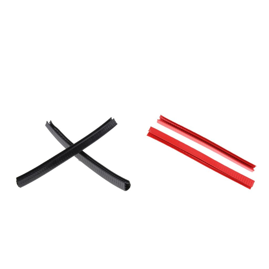 4pcs Rubber Longboard Skateboard Deck Protection Strip Nose Tail Guard Strap