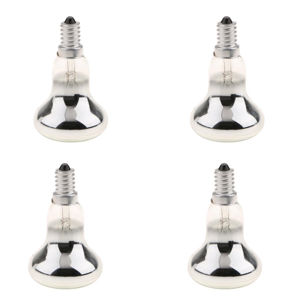 4Pcs R50 Reflector Tungsten Filament Spotlight Bulb Lamp SES E14 40W