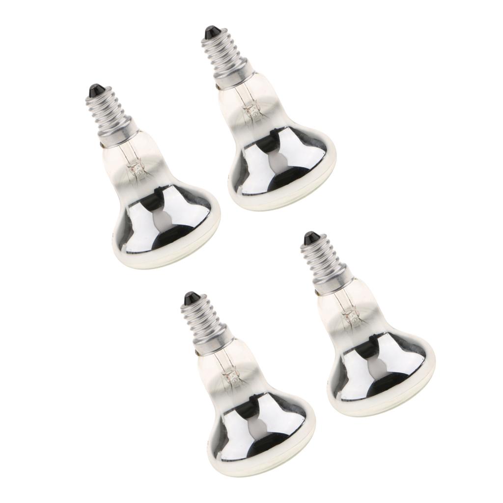 4Pcs R50 Reflector Tungsten Filament Spotlight Bulb Lamp SES E14 40W