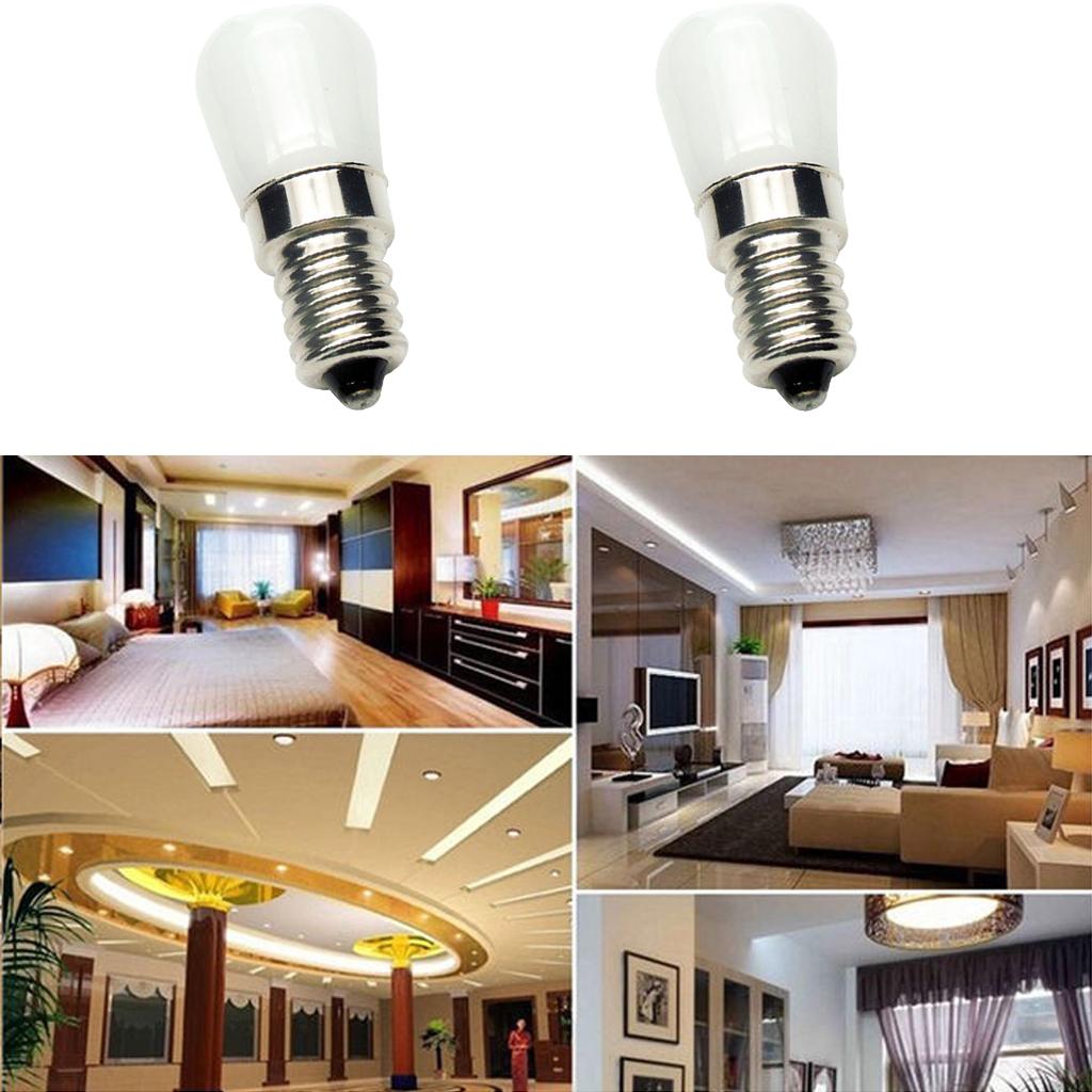 2Pcs 2W LED Replacement Light Bulb Reflector Lamp Spotlight E14 Warm White