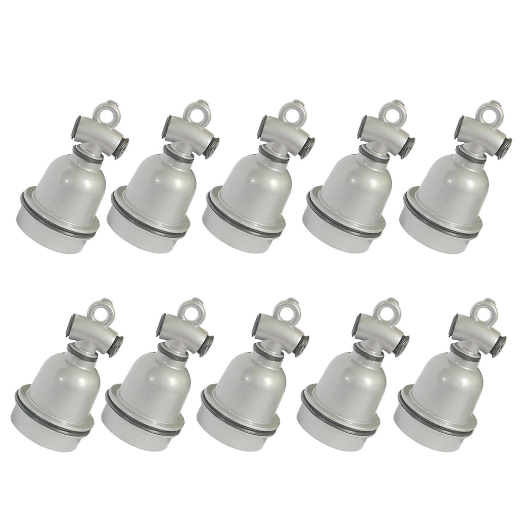 10Pcs E27 Waterproof Aluminium Bulb Lamp Heater Holder Lamp Socket for Pig