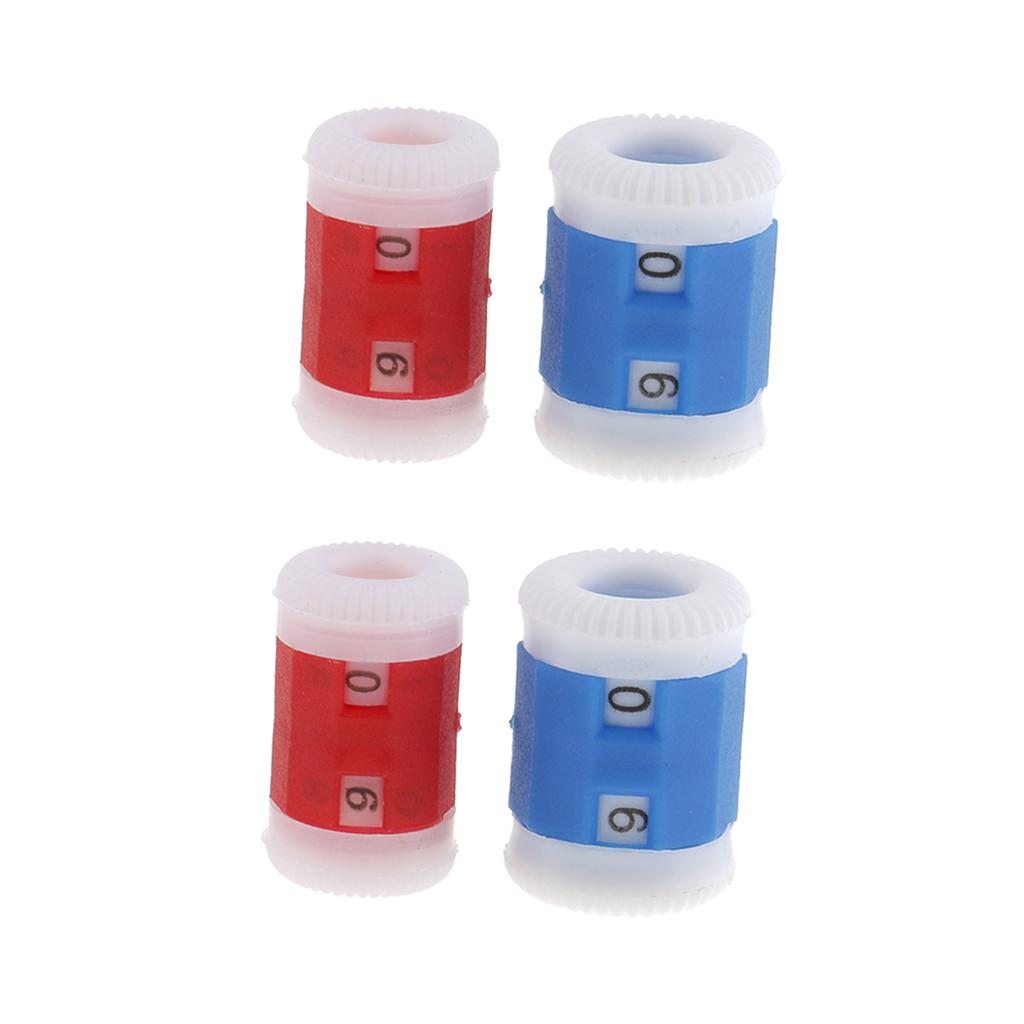 4pcs 2 Sizes Knitting Needle Row Counter Crochet Weaving Stitch Marker Tool