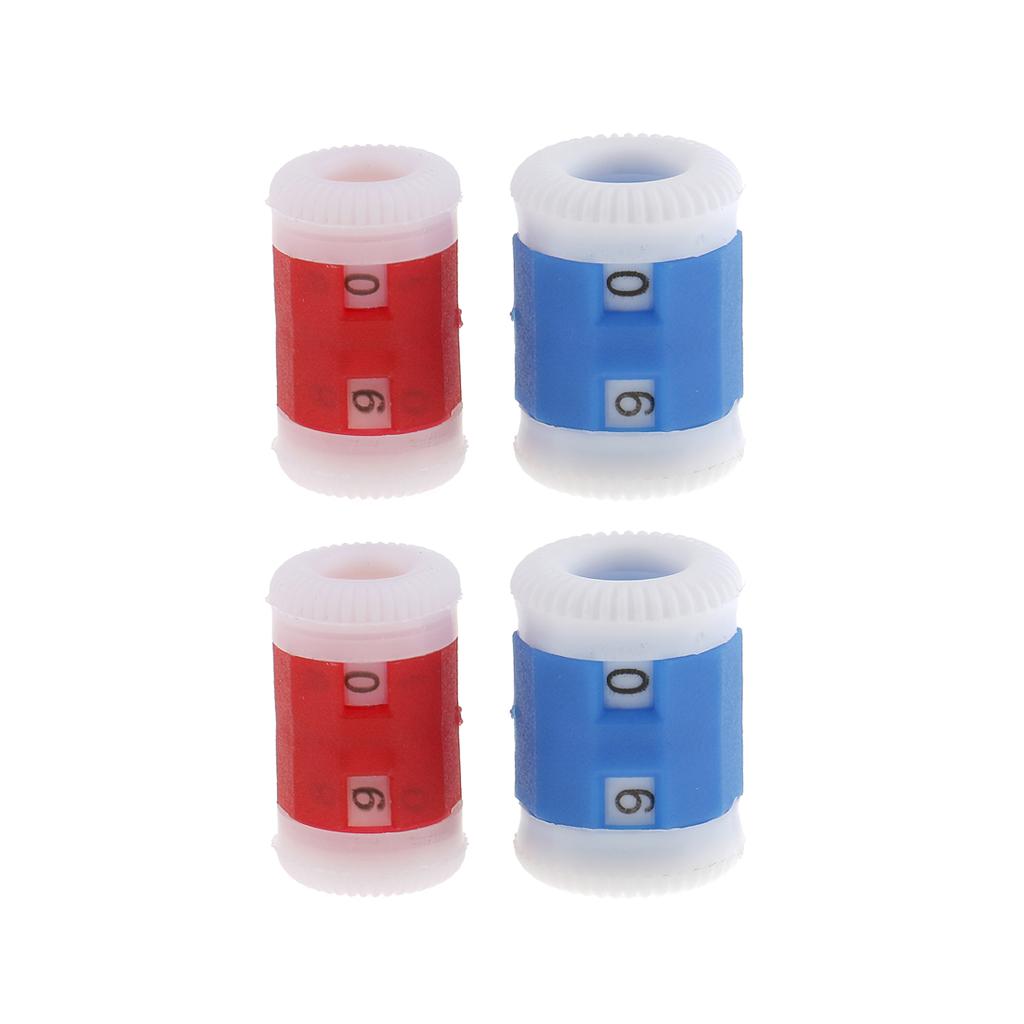 4pcs 2 Sizes Knitting Needle Row Counter Crochet Weaving Stitch Marker Tool