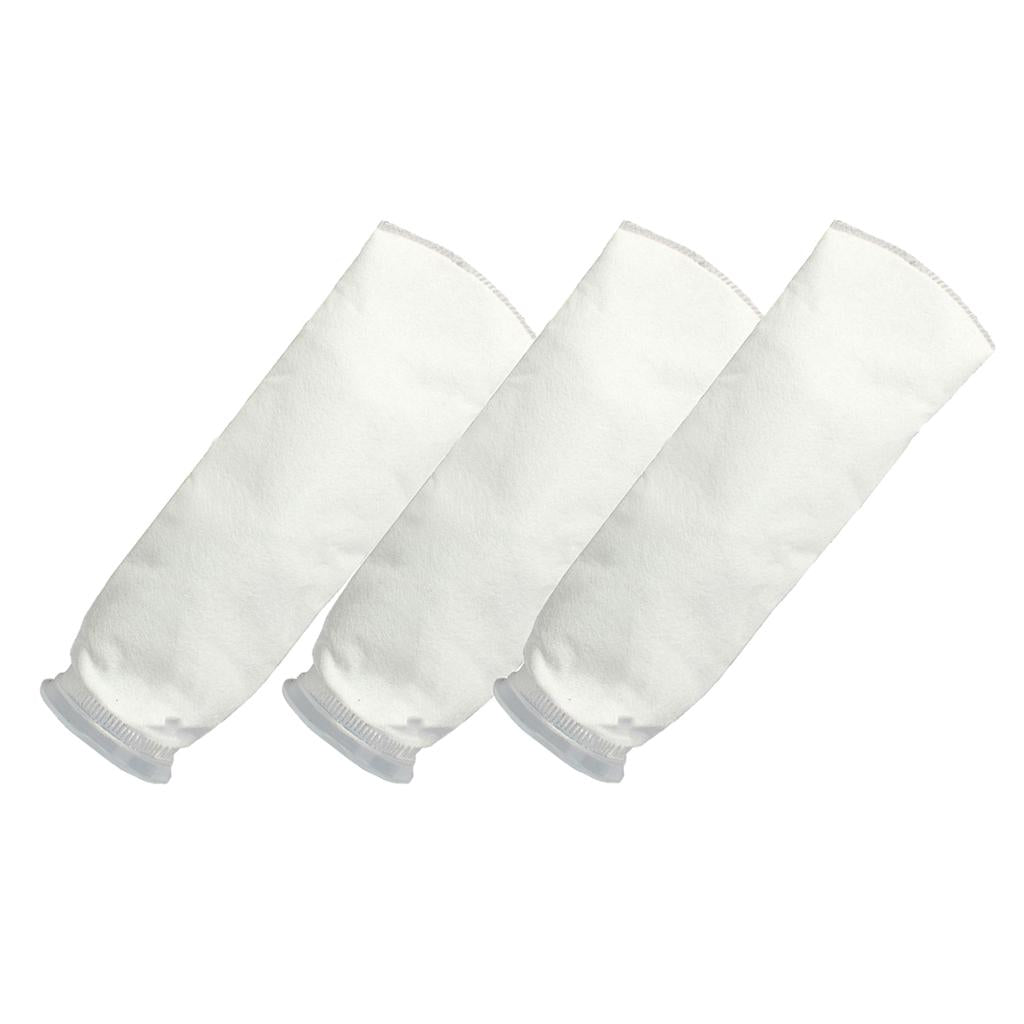 3Pcs 150 um Aquarium Fish Tank Marine Sump Felt Pre Filter Sock Bag