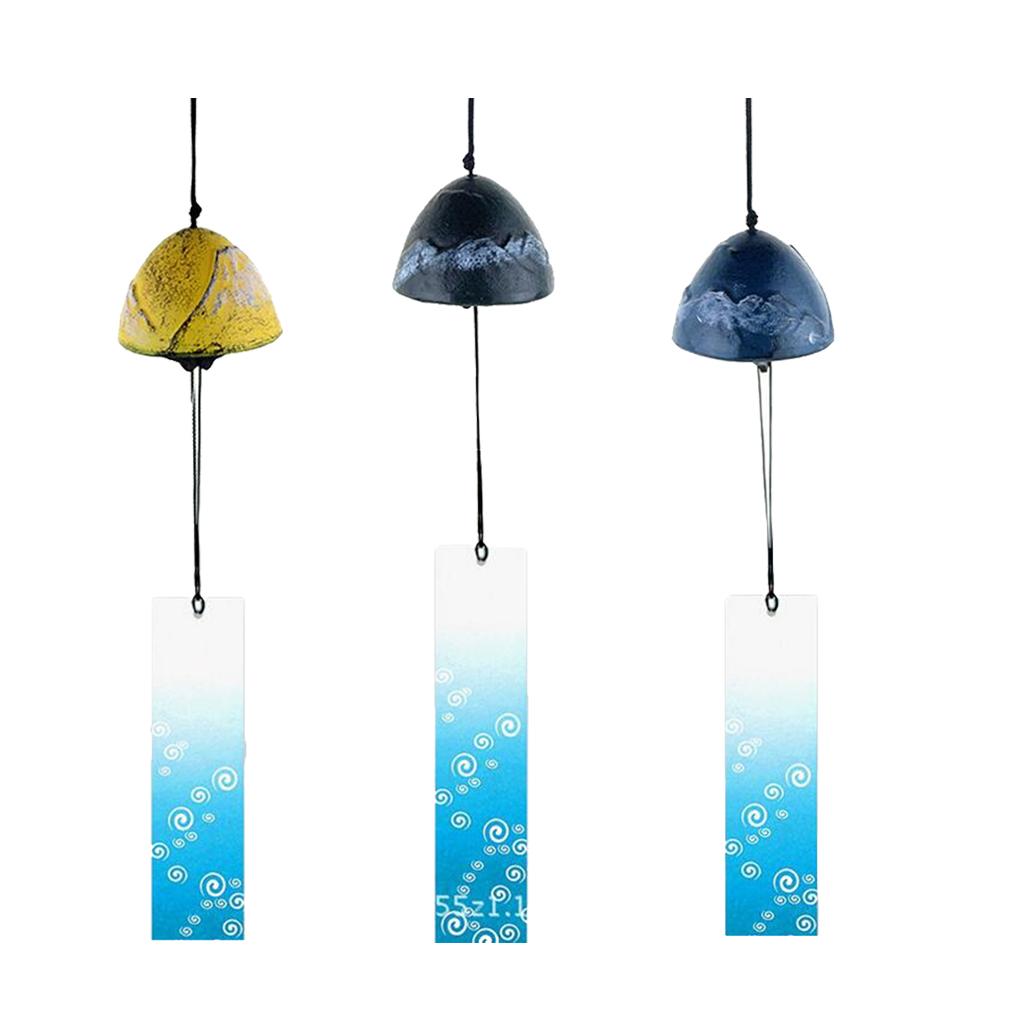 3pcs Japanese Furin Wind Chime Nambu Cast Iron Iwachu Good Luck Bells