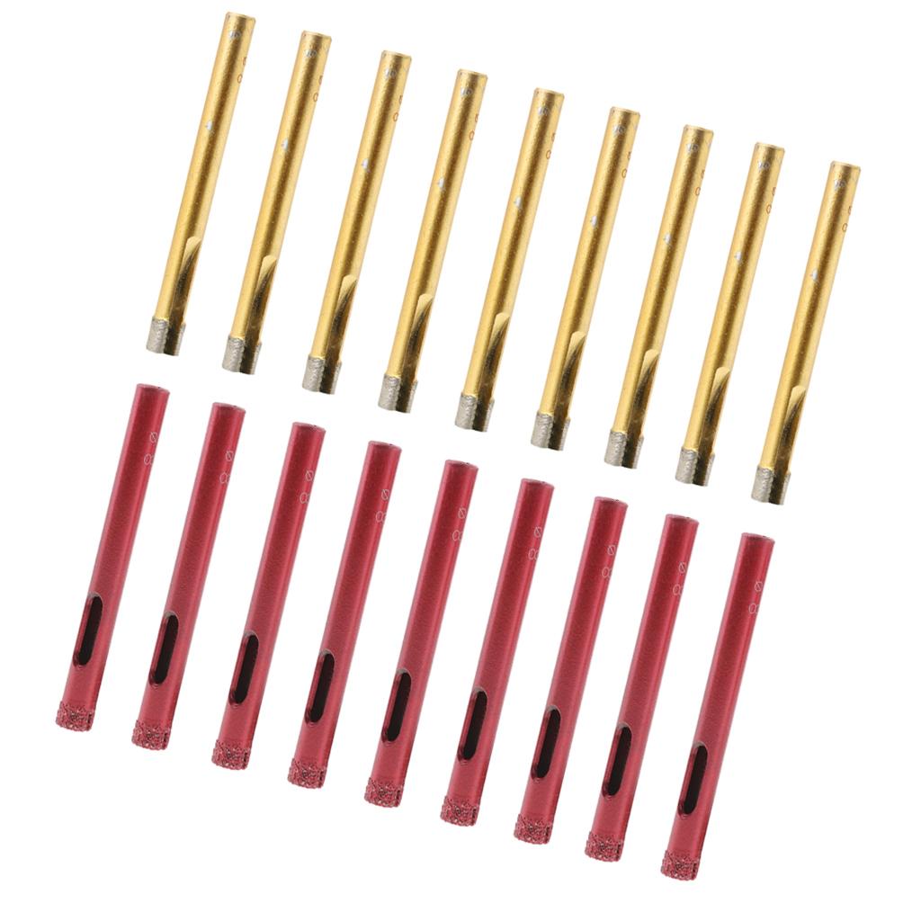 20x Diamond Holesaw Tile Ceramic Glass Slate Porcelain Marble Drill Bits 8mm