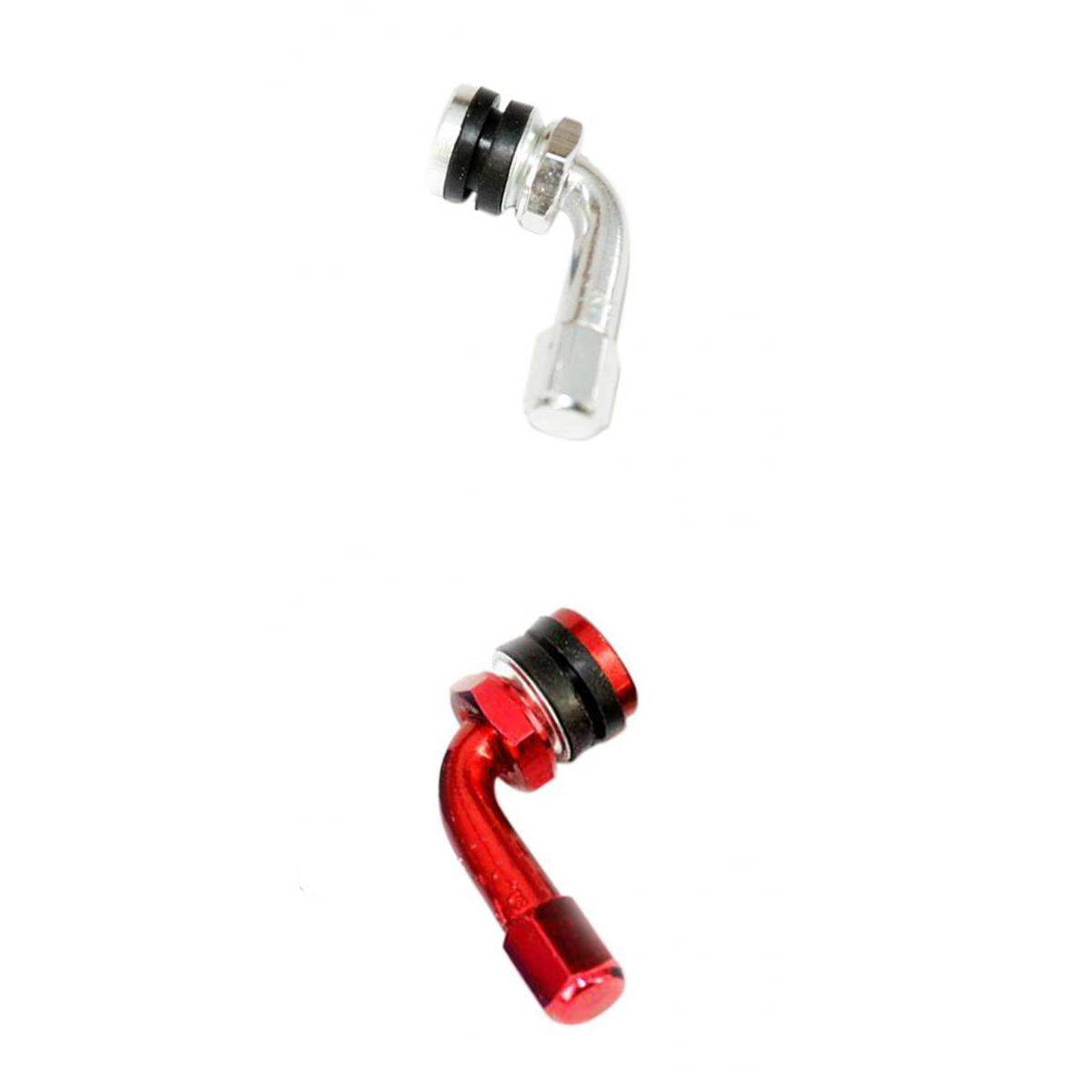 CNC Aluminum Motorcycle Rim Wheel Air Tyre Tire Valve Stem Red & Silver
