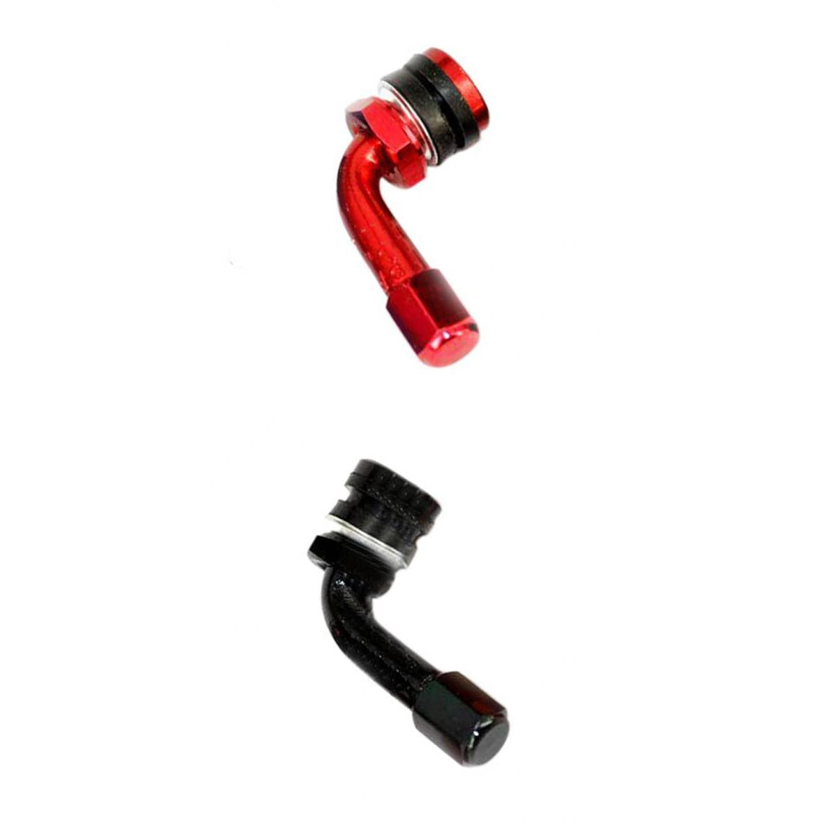 CNC Aluminum Motorcycle Rim Wheel Air Tyre Tire Valve Stem Red & Black