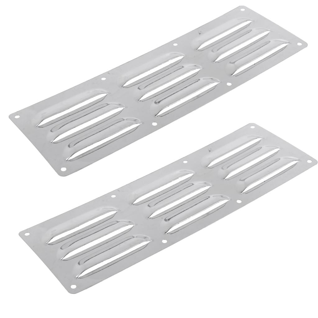 2pcs 304 Stainless Steel Marine Boat Yacht Louver Vent 9 Slot Ventilation