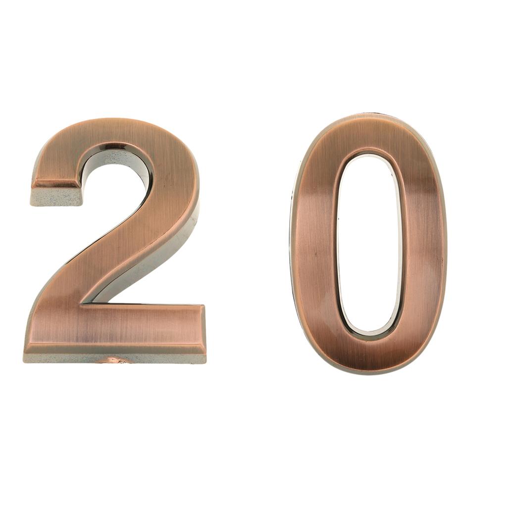 2Pcs Wall Plaque Sign Number 20 Letter for 20-year-old Birthday Party Decor