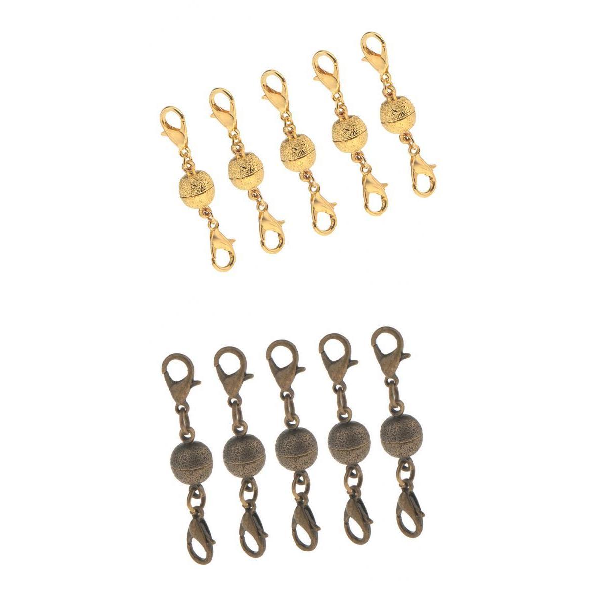 10 Pieces Ball Magnetic Clasps Lobster Clasps Connector Jewelry Findings