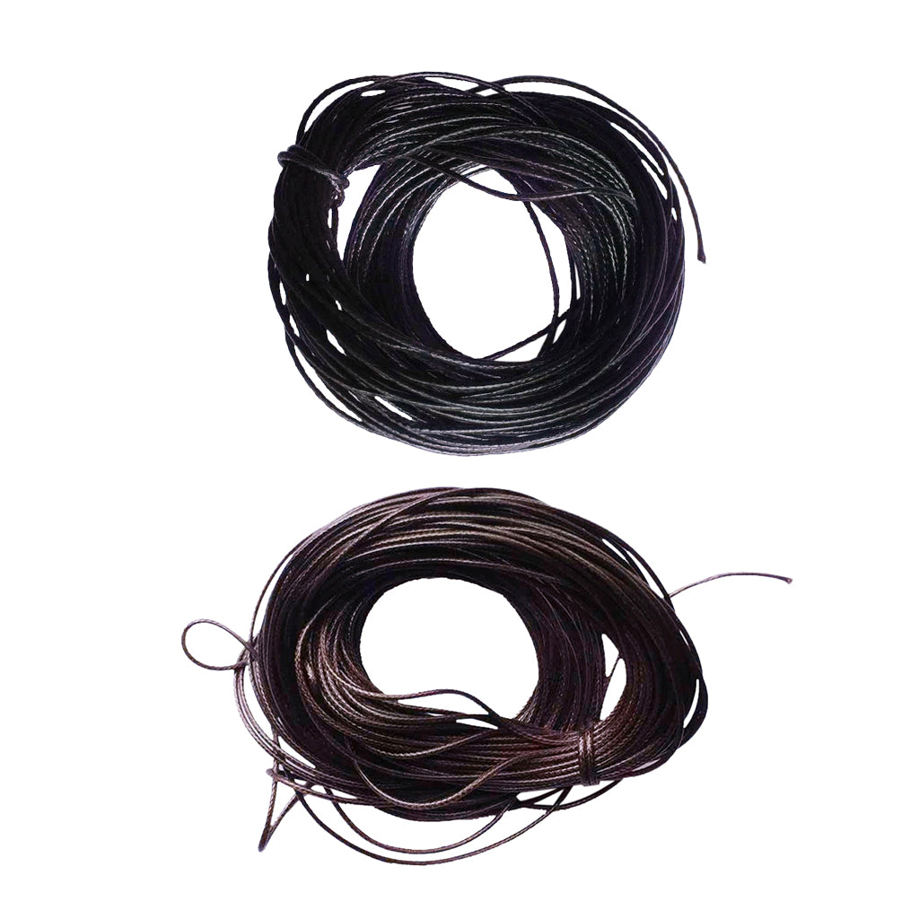 2 Pieces 10 Meters Waxed Nylon String for DIY Bracelet Jewelry Making 1mm