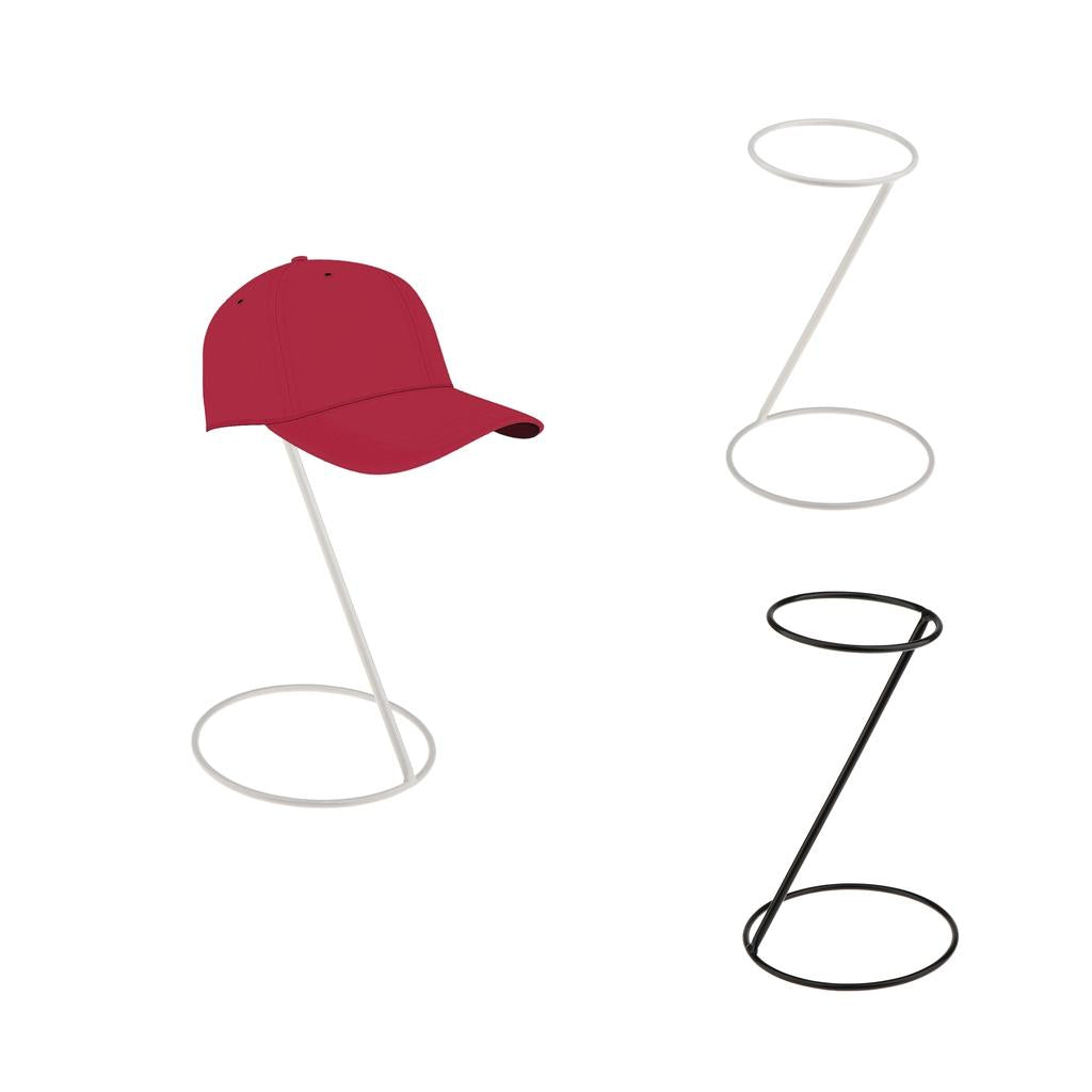 2x Metal Hat Wigs Display Holder Baseball Sports Cap Storage Organizer Stand