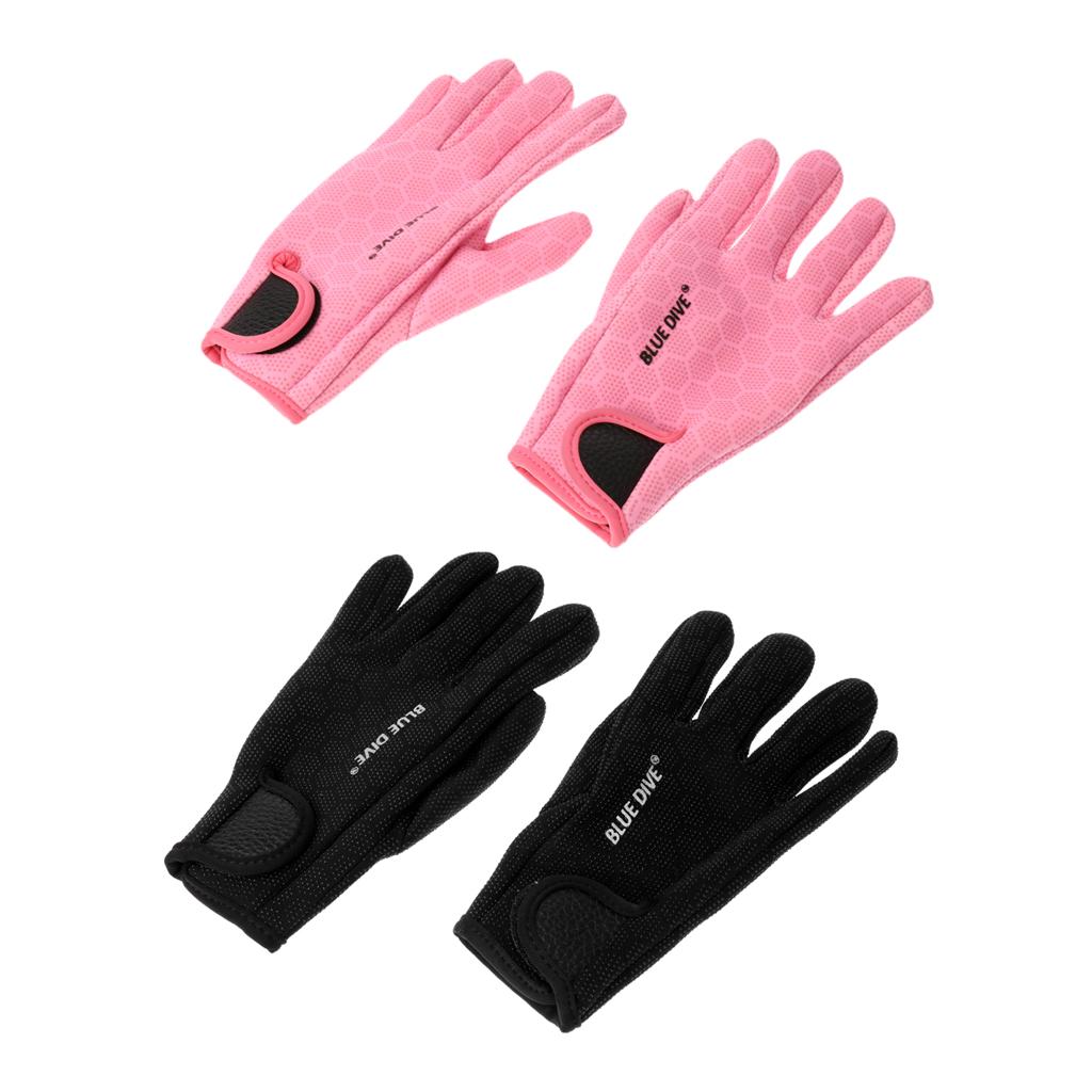 2 Pair 1.5mm Neoprene Wetsuits Gloves Diving Swimming Surfing Canoe Gloves