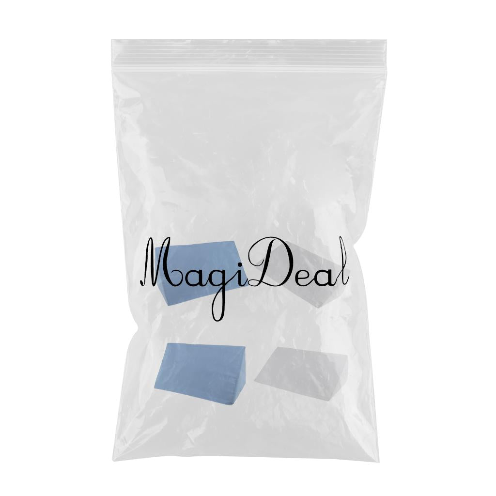 4Pieces Foam Bed Wedge Pillow Cushion Washable Cover White Blue