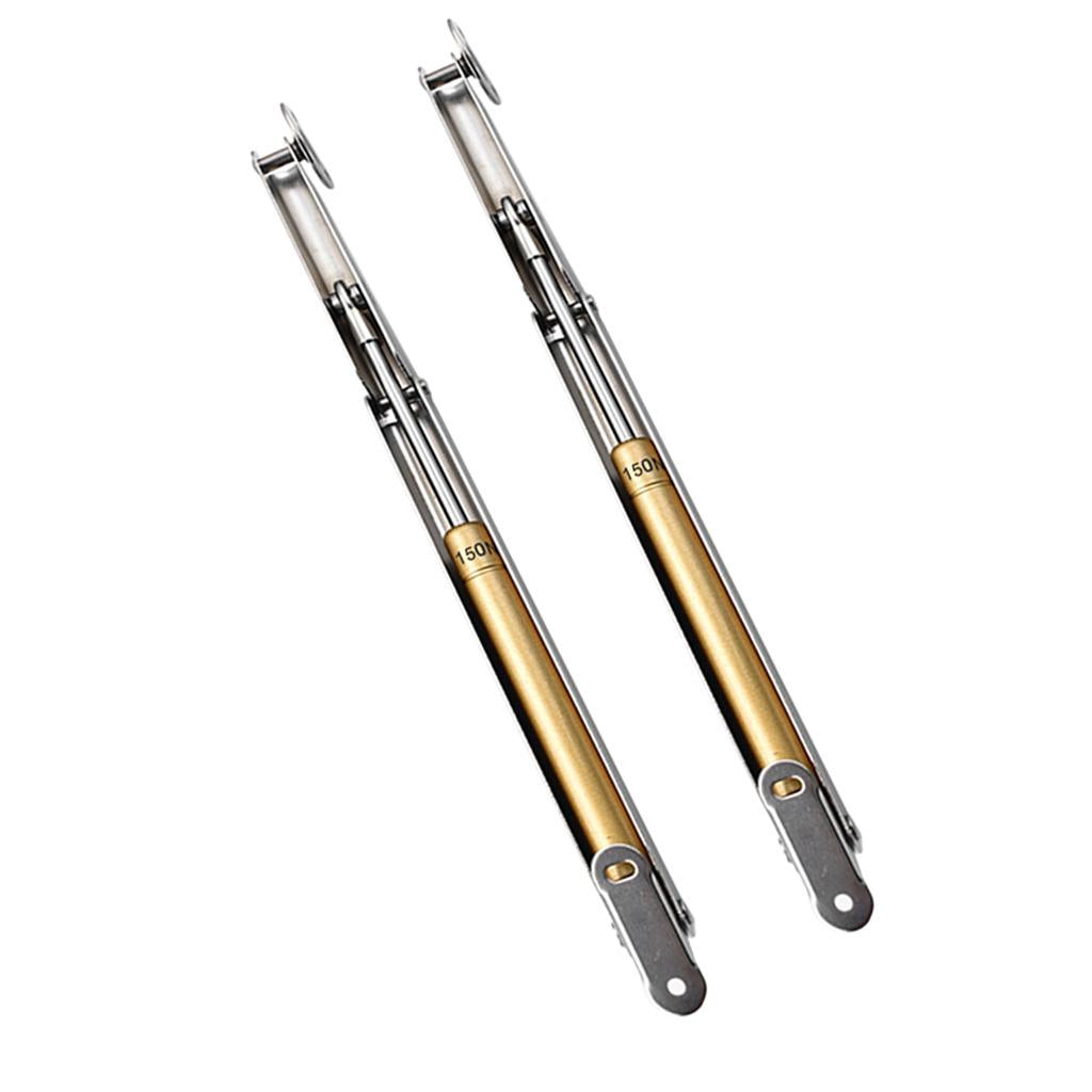 2Pcs Lift Hydraulic Gas Strut Lid Stay Cabinet Door Support Rod Silver 150N