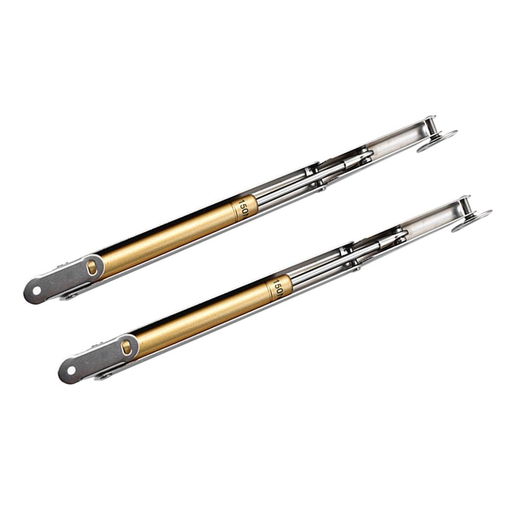 2Pcs Lift Hydraulic Gas Strut Lid Stay Cabinet Door Support Rod Silver 150N