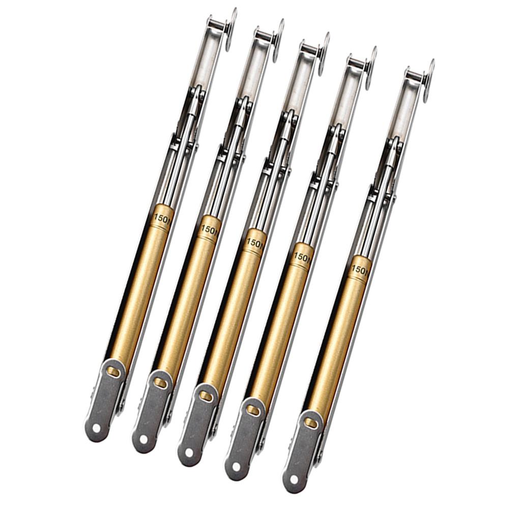 5Pcs Lift Hydraulic Gas Strut Lid Stay Cabinet Door Support Rod Silver 150N