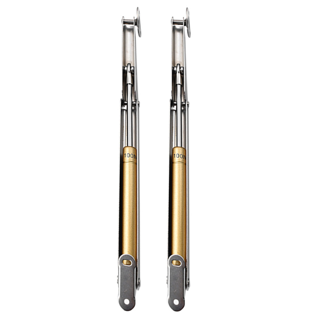 2Pcs Lift Hydraulic Gas Strut Lid Stay Cabinet Door Support Rod Silver 100N