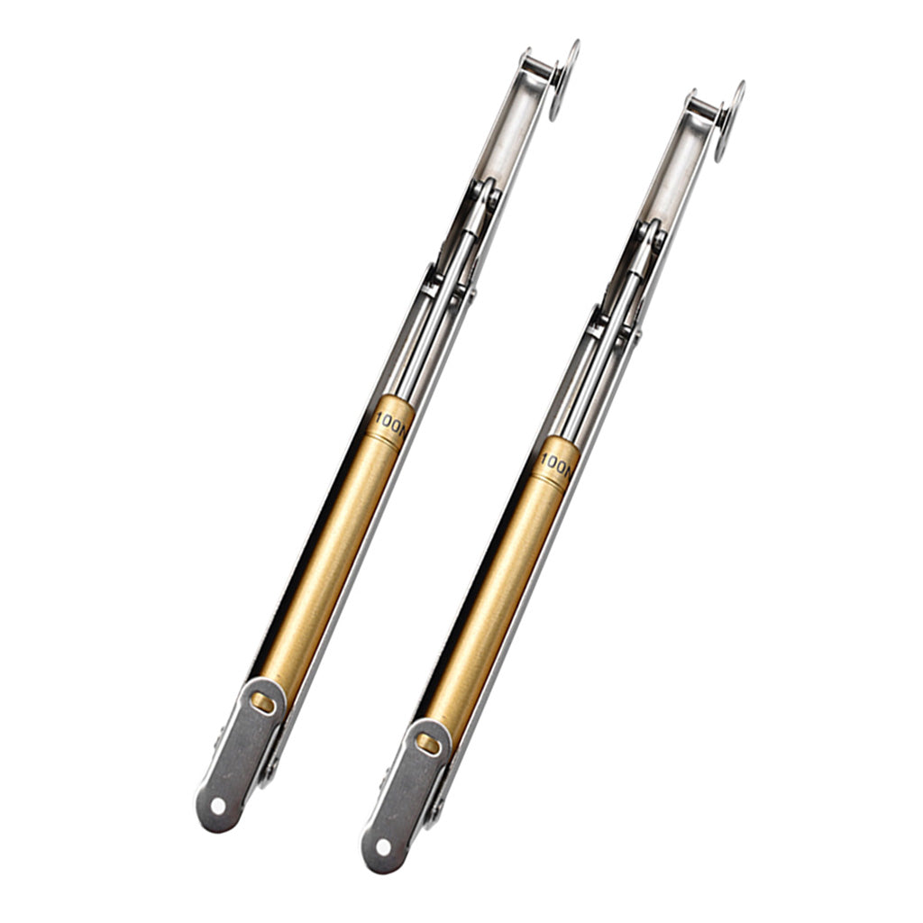 2Pcs Lift Hydraulic Gas Strut Lid Stay Cabinet Door Support Rod Silver 100N