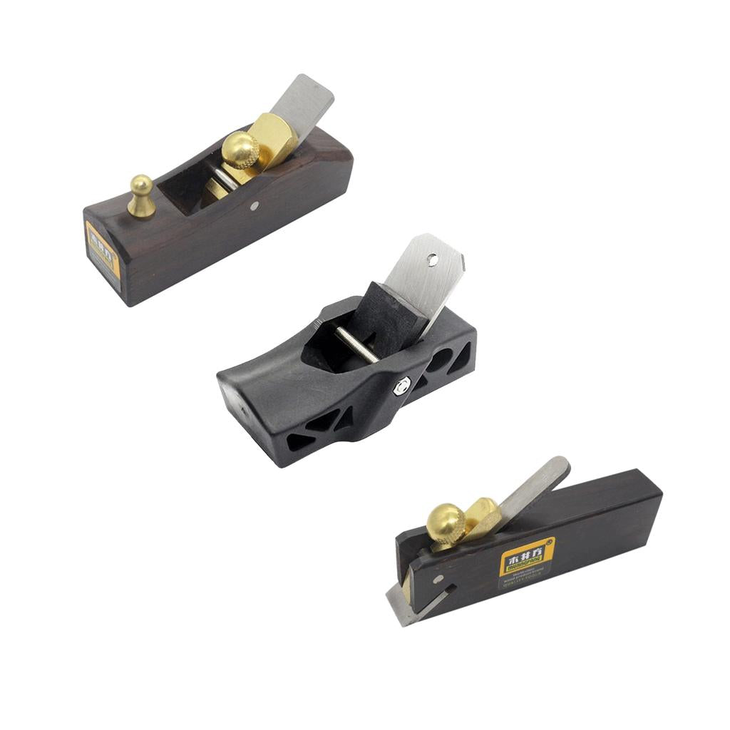 3 Pieces Vintage Wood Hand Planes Carpenter Tool Woodworking Joinery Set