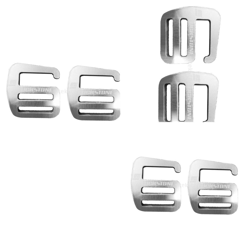 6 Pieces 1 inch G Hook Webbing Buckle for Backpack Strap Webbing 25mm Silver
