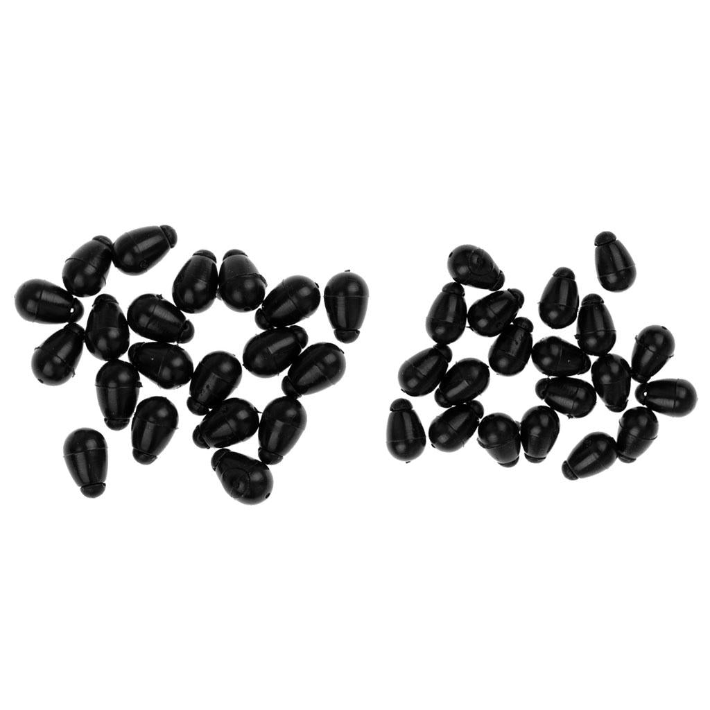 40Pcs Carp Fishing Quick Change Beads for Inline Method Feeder 9mm 11mm