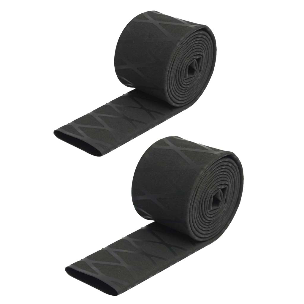 2Pcs Non Slip Textured X-Tube Heat Shrink Tubing Fishing Rod Grips 15mm 18mm