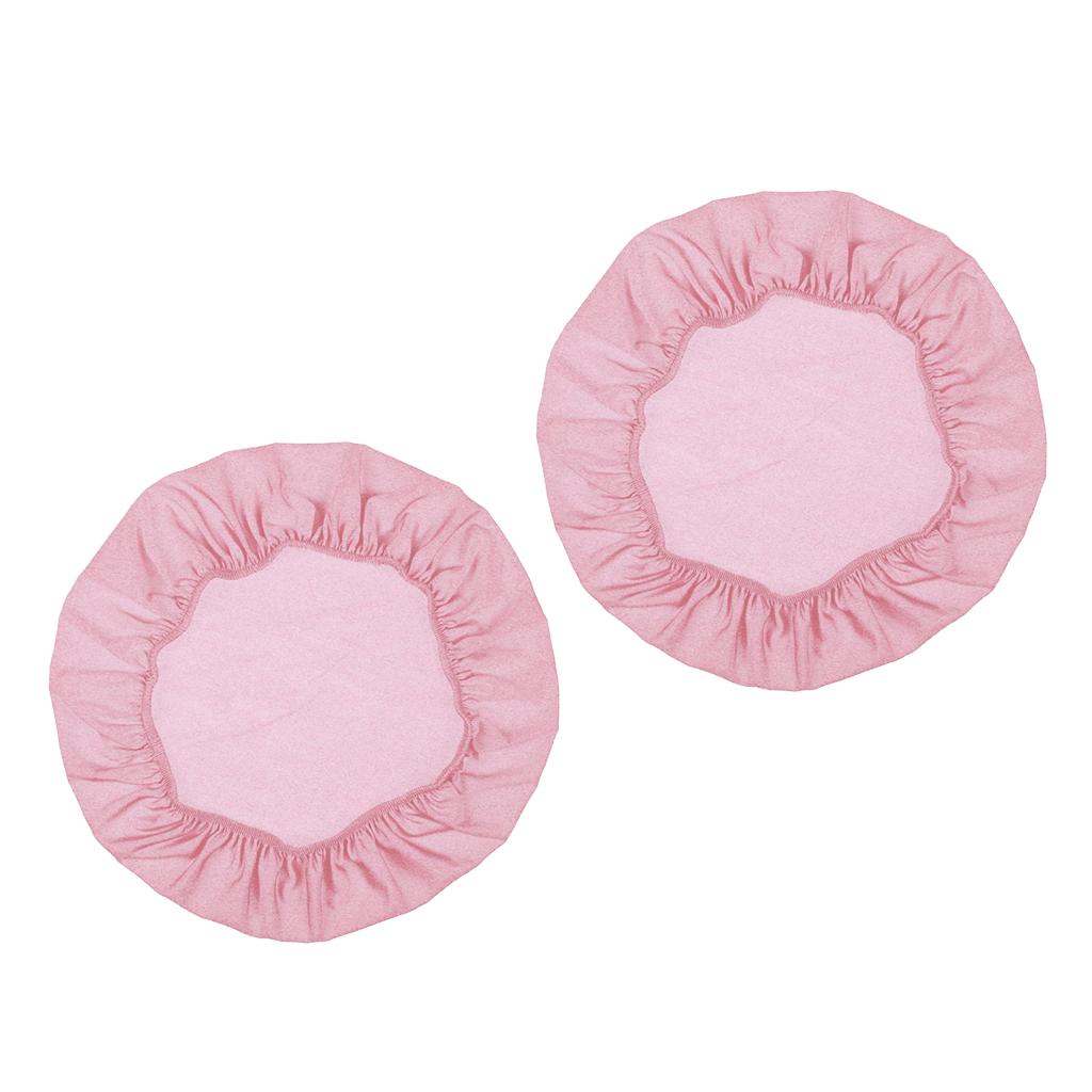 2Pcs Spandex Stretch Chair Seat Cover Wedding Dining Chair Slipcover Pink
