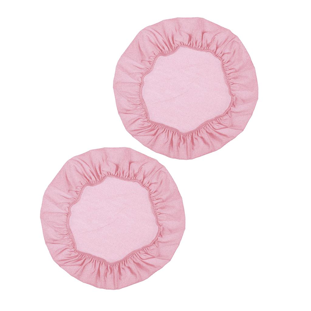 2Pcs Spandex Stretch Chair Seat Cover Wedding Dining Chair Slipcover Pink