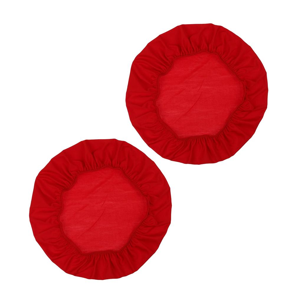 2Pcs Spandex Stretch Chair Seat Cover Wedding Dining Chair Slipcover Red