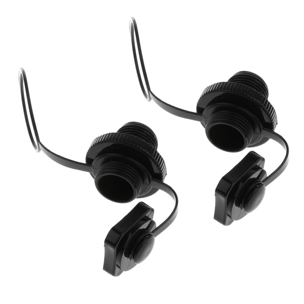 2 Pieces Plastic Screw Air Valve Caps for Inflatable Boat Kayak Raft Canoe