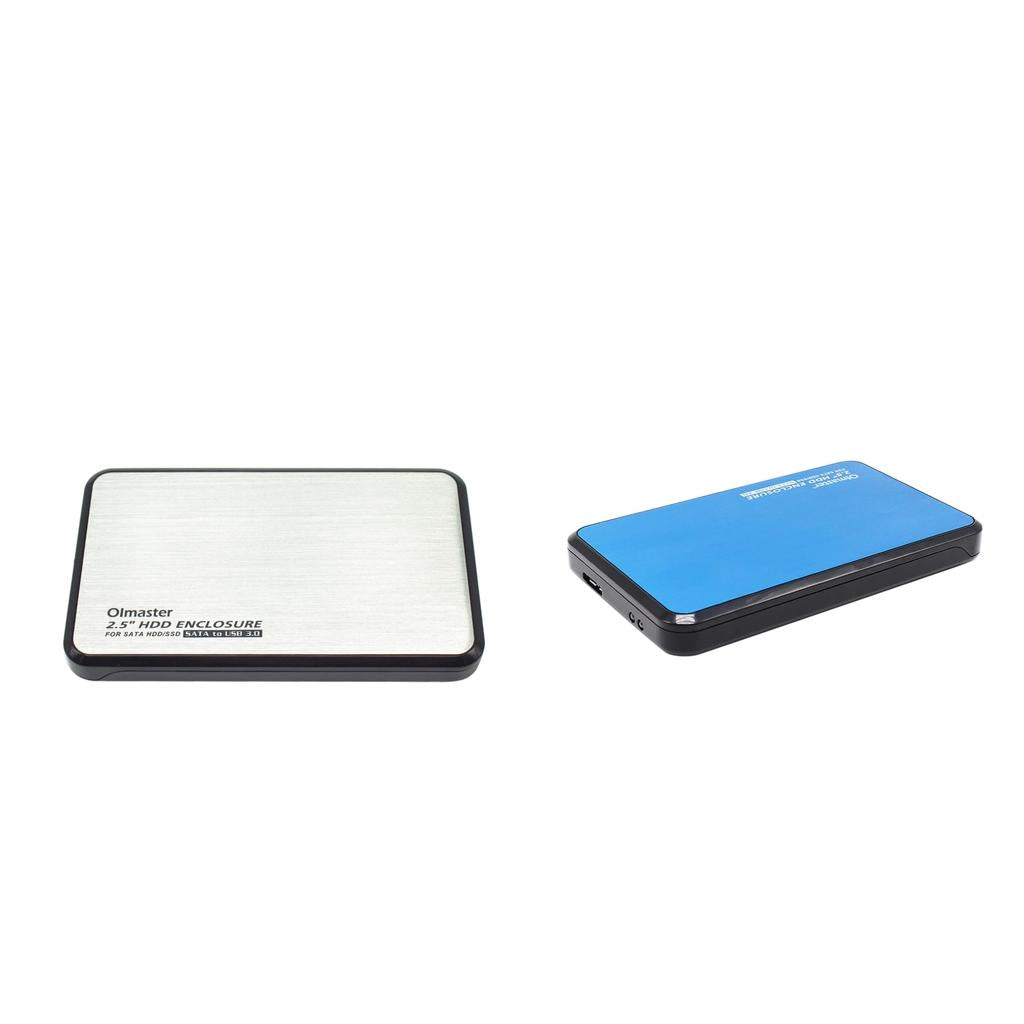 2Pcs 2.5''SSD Hard Drive Enclosure USB to SATA External HDD Housing Case