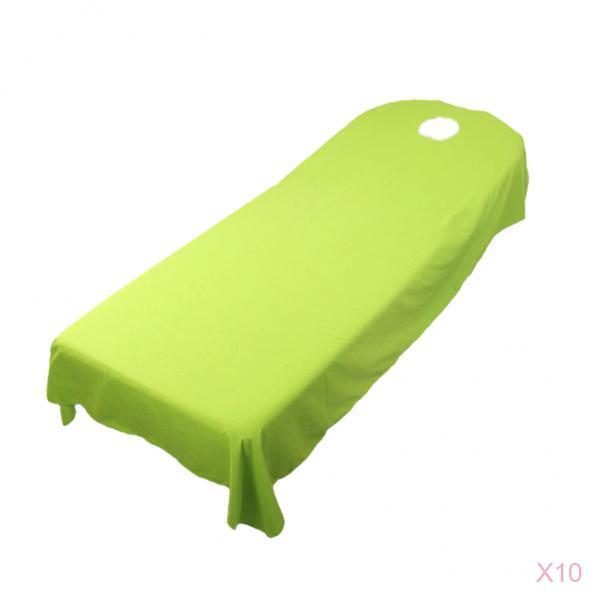 10Pieces SPA massage treatment bed cover Green