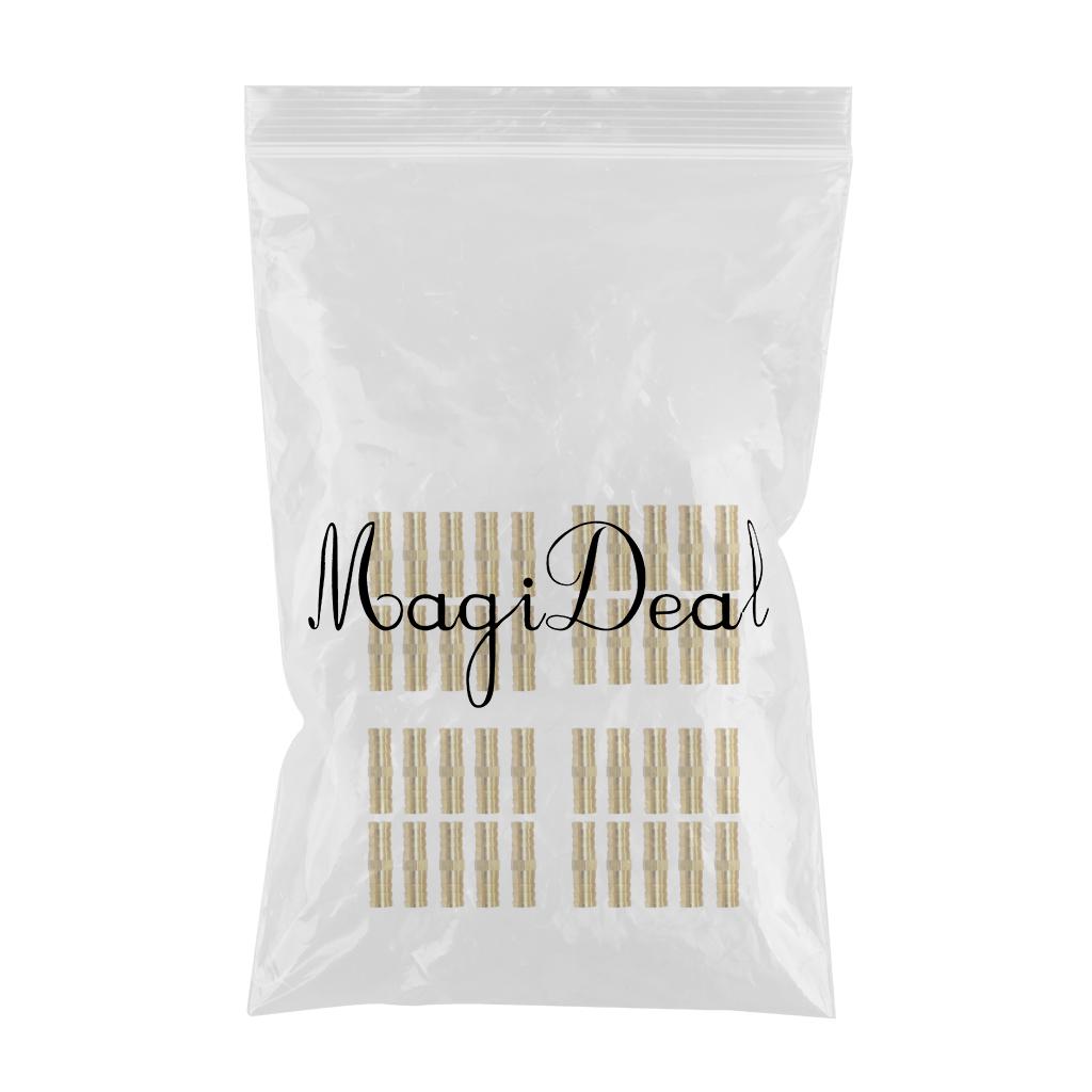 40Pcs Brass Barbed Hose Tube Pipe Pagoda Fitting Coupler Connector 6mm-6mm