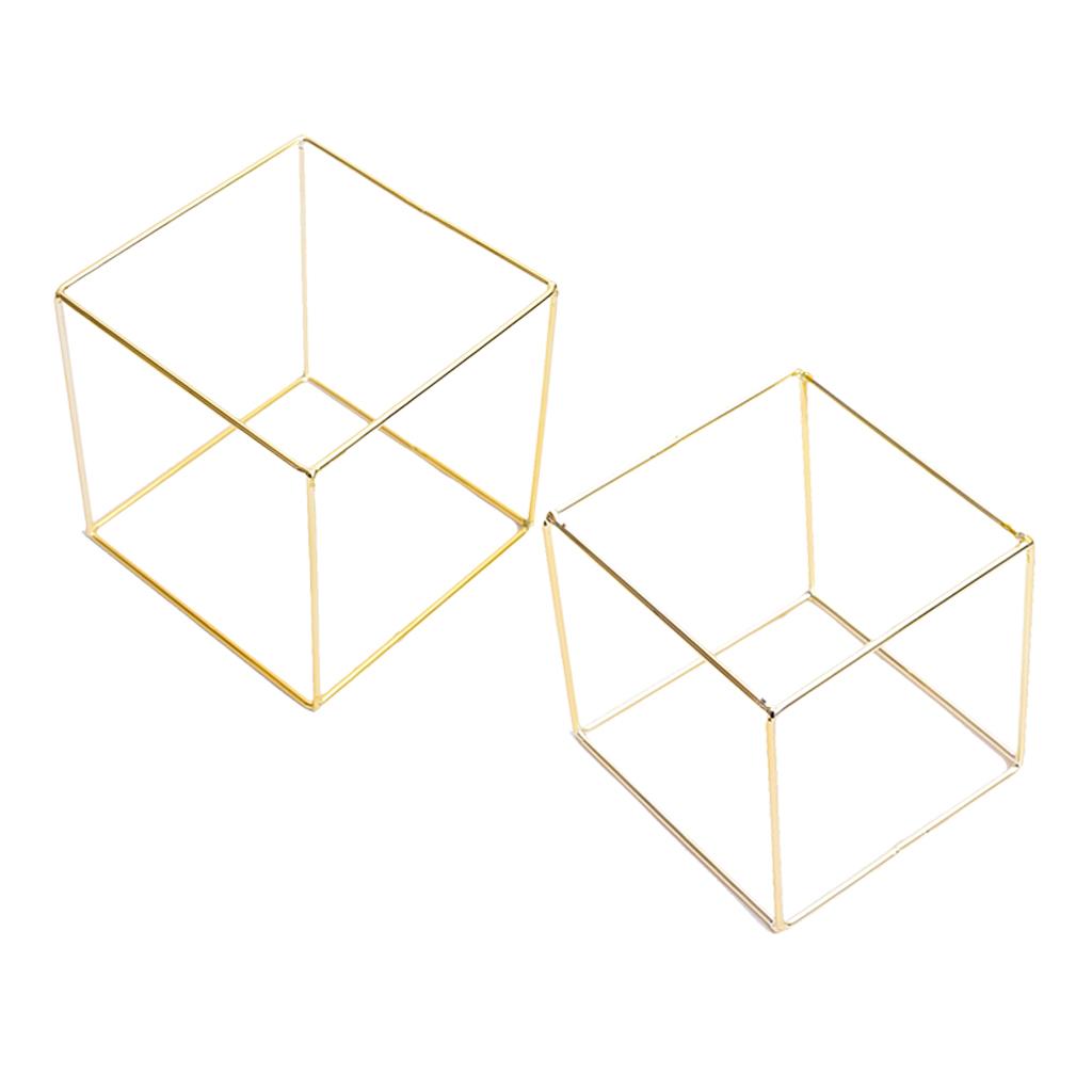 2 Pieces Iron Frame Geometric Earrings Hanger Display Organizer Rack