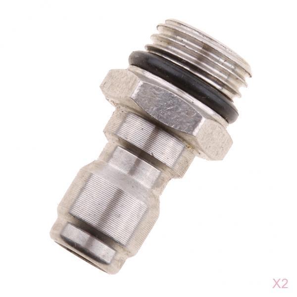 2 Piece Pressure Washer Sprayer Coupling Adapter Coupler for Snow Foam Lance