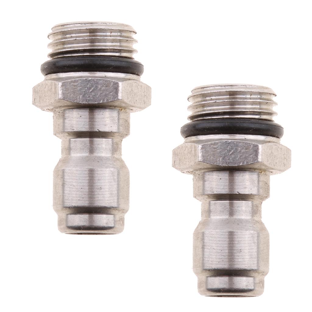 2 Piece Pressure Washer Sprayer Coupling Adapter Coupler for Snow Foam Lance