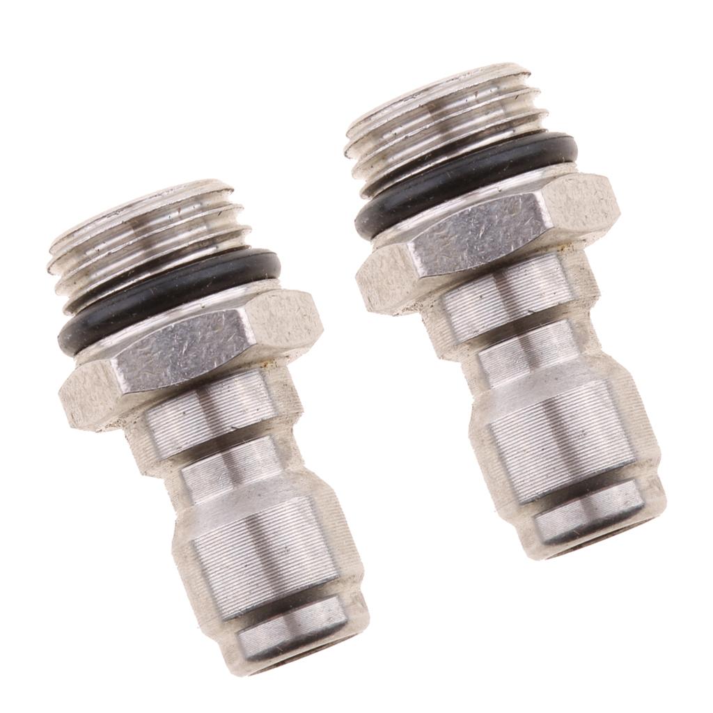 2 Piece Pressure Washer Sprayer Coupling Adapter Coupler for Snow Foam Lance