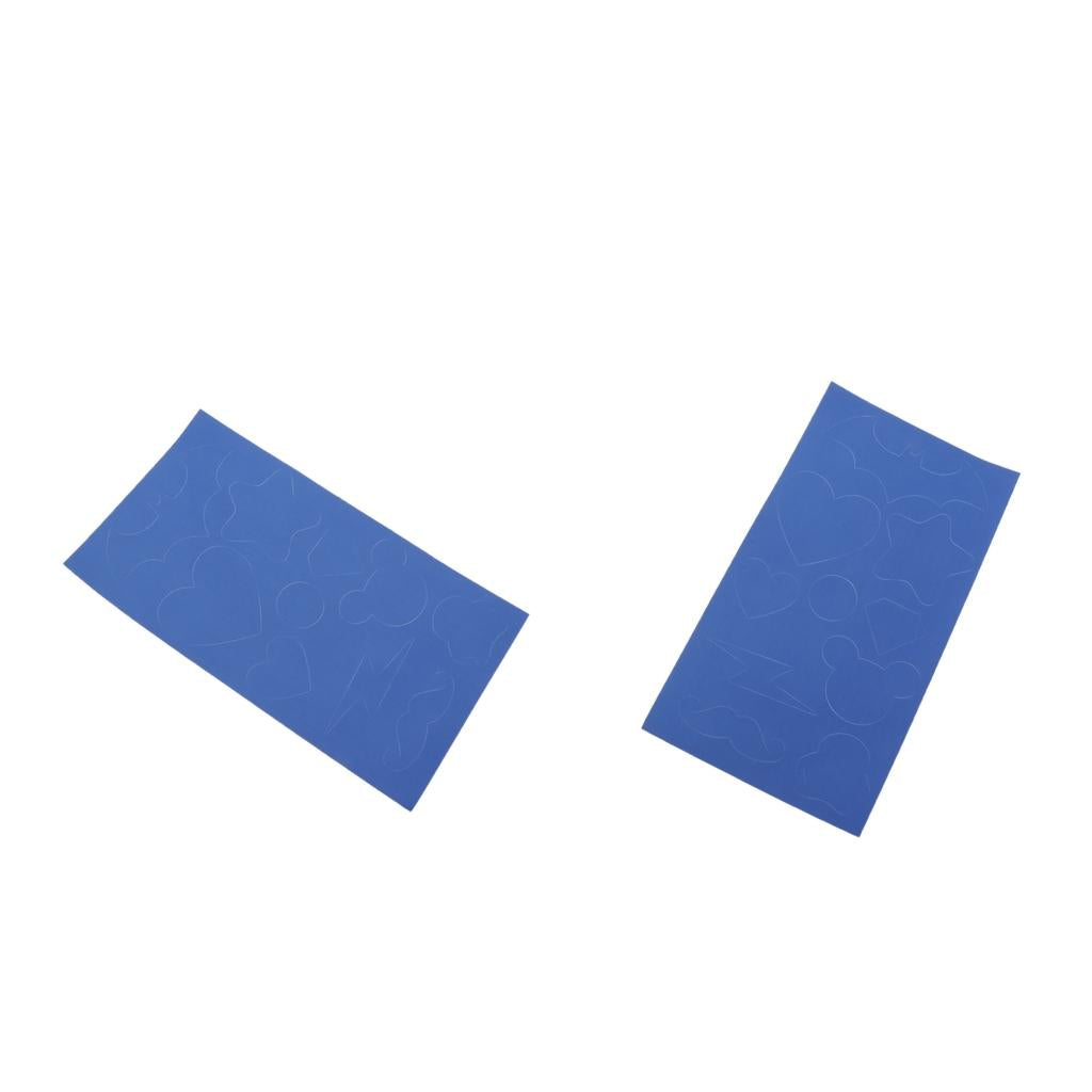 2pcs Nylon Self-adhesive Down Jackets Repair Patch Outdoor Repair Kit Blue